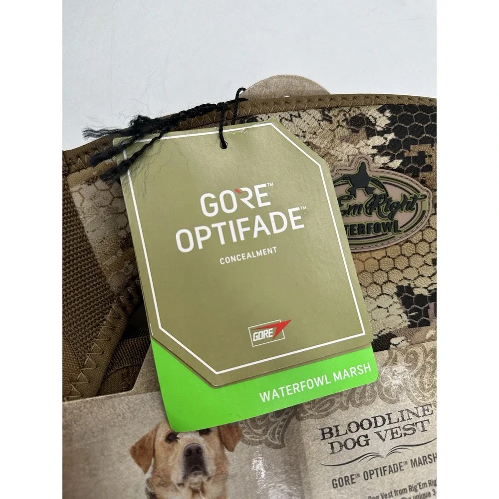 Rig'Em Right Bloodline Elite Dog Vest - Gore Optifade Waterfowl Marsh - XL